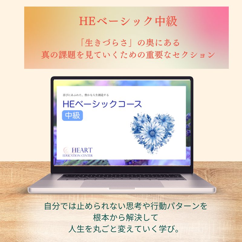 HEベーシック中級 「生きづらさ」の奥にある真の課題を見ていくための重要なセクション
